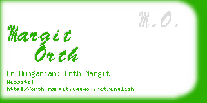 margit orth business card